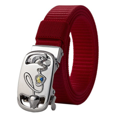 The Oversize Ladies Diamond Nylon Belt